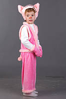 Карнавальный костюм Поросеночек для мальчика, Поросенок, Свинка велюровый 116