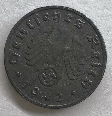 Монета Німеччині 1 рейхспфенниг 1942 р.