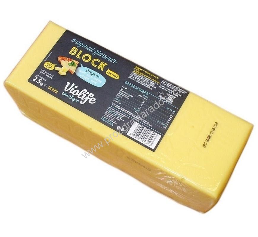 Вегетарианський Сыр для Пиццы Оригинал 2,5 Kg Сир Т.м. VioLife Постный ...