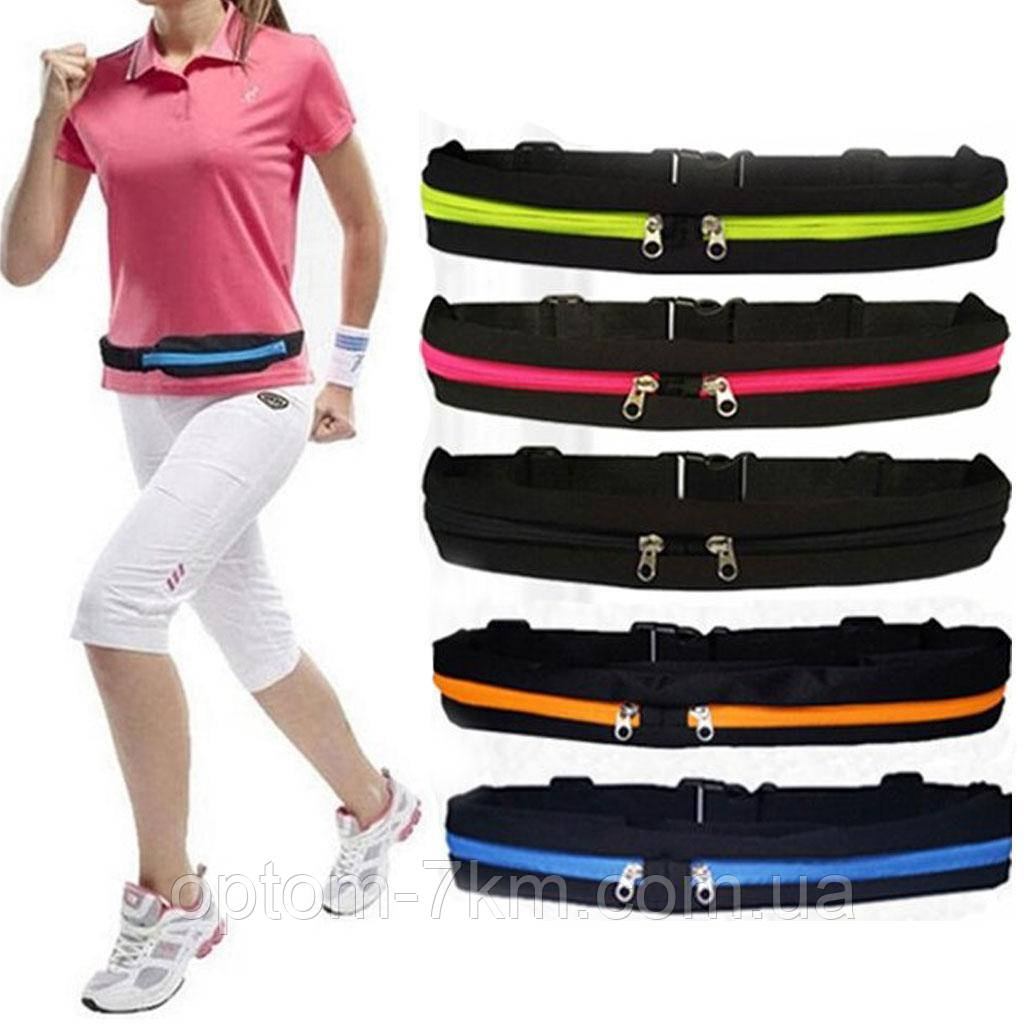 Спортивная сумка на пояс для бега фитнес сумочка ремень Go Runners Pocket Belt tv-910 Np - фото 4 - id-p1293838641