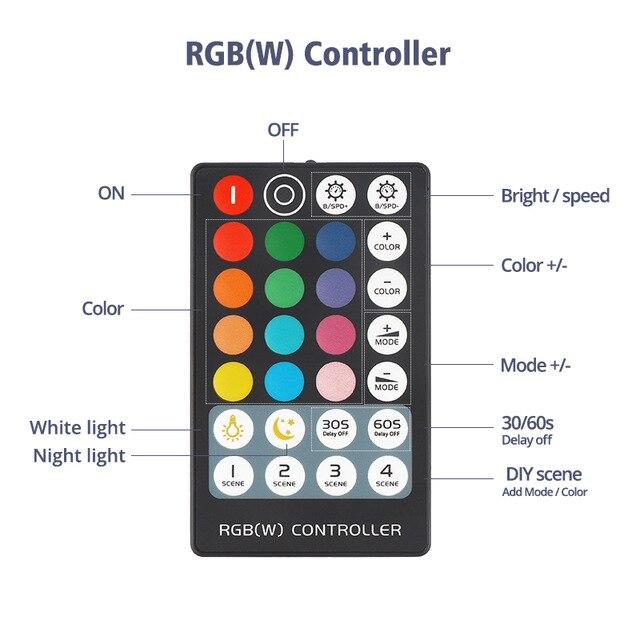 Мини LED RGB контроллер 6A RF 28 кнопок 5-24В для светодиодной ленты. - фото 4 - id-p1293831731