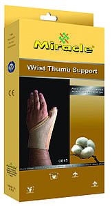 Ортез на променево-зап'ястковий суглоб і суглоби великого пальця з ребром жорсткості - Miracle 0045