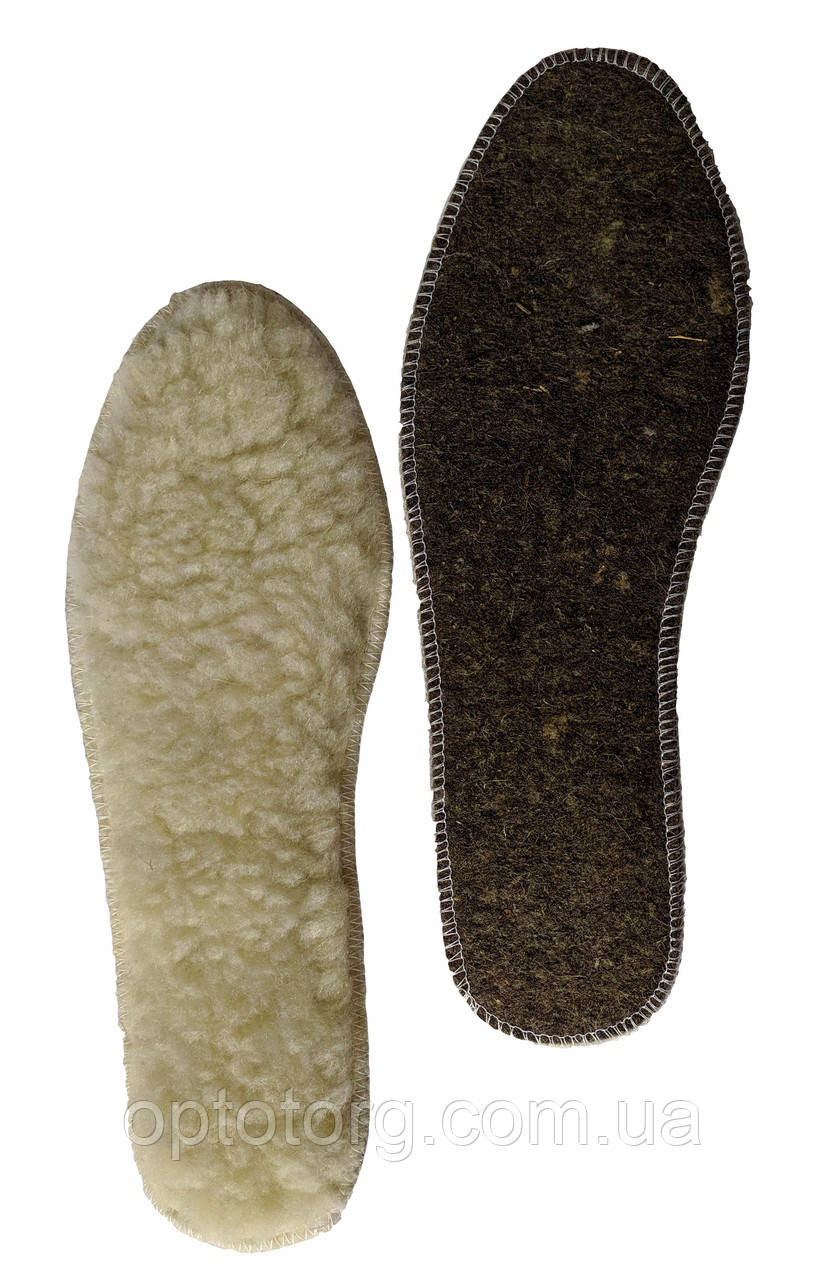 Устілка хутро біле на повсті з 35 до 46 р. розмірна Україна