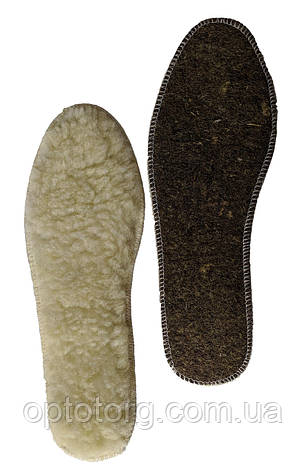 Устілка хутро біле на повсті з 35 до 46 р. розмірна Україна, фото 1