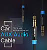Кабель аудіо Vention 3.5 mm AUX 1М Black (P350AC100-B-M), фото 5