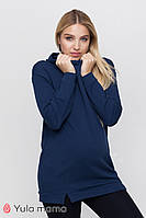 Туніка-худі для вагітних та годуючих AYSA TN-40.031 синя, розмір 44