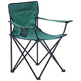 Стілець для кемпінгу з підсклянником (Зелений), фото 2