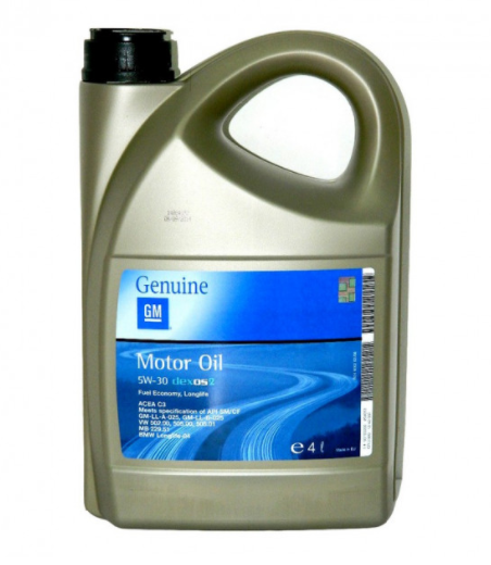 Синтетичне моторне масло General Motors Dexos2 5W-30 4л