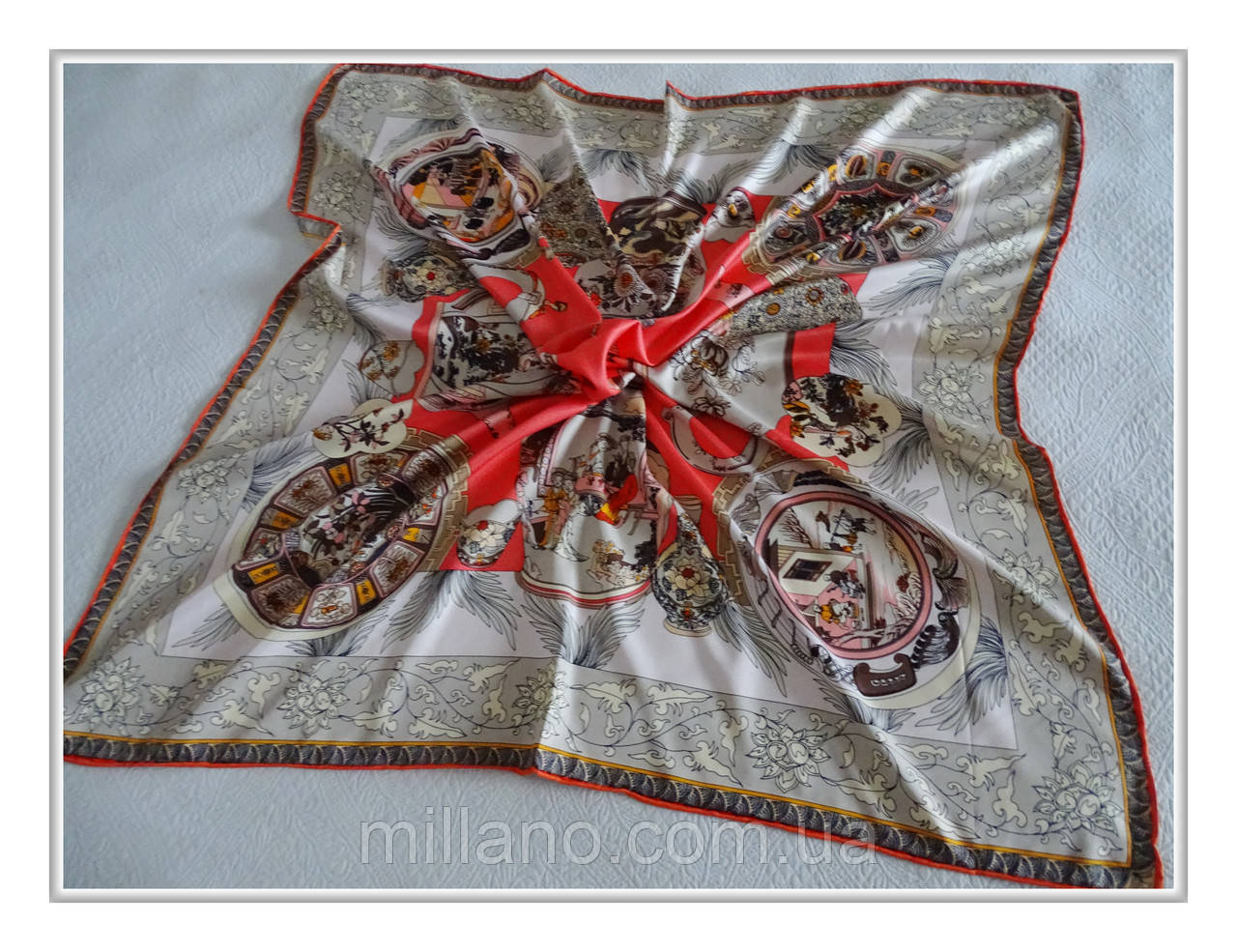 Платок "H" шёлк