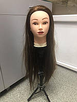 Голова навчальна для зачісок, плетіння, моделювання штучне термо волосся, манекен перукаря