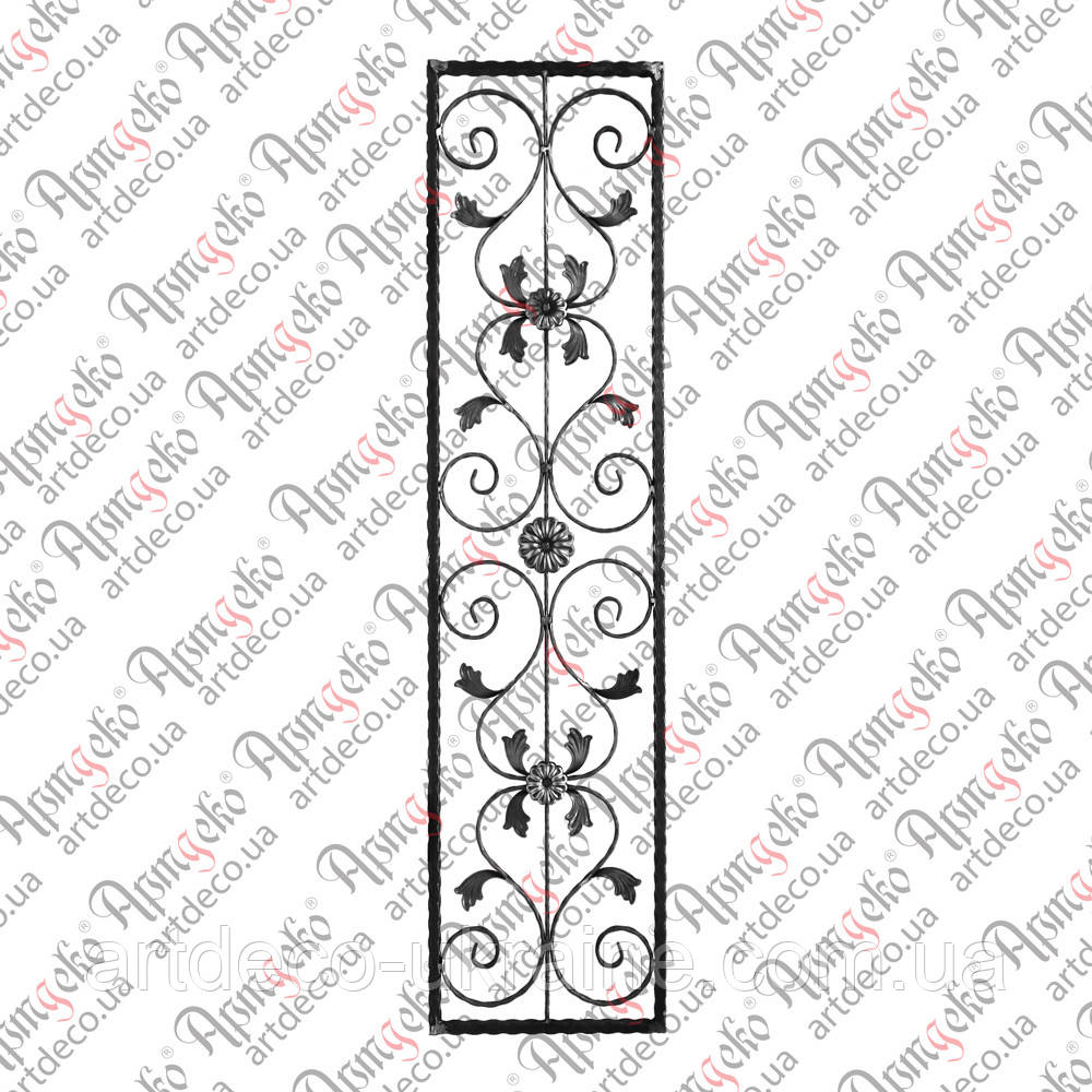 Панель кована 400х1640х20 вальц. Арт 15.215, фото 1