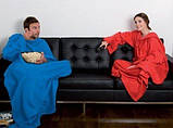Плед Снаггі Бланкет (Snuggie Blanket), ковдра з рукавами (синій), фото 6
