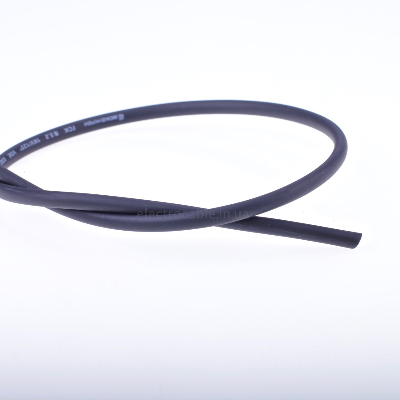 Термоусадочна трубка діаметр 1,6 мм з клейовим шаром, чорна, фото 1