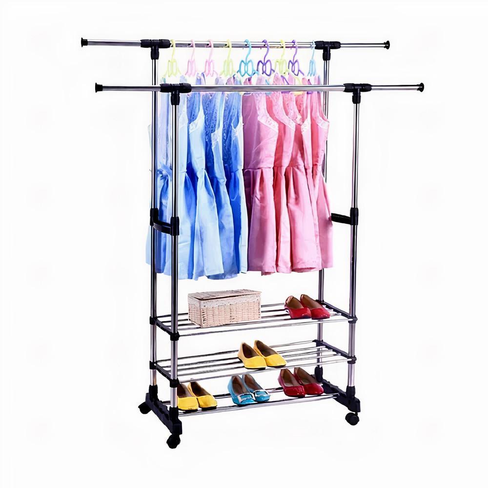 Подвійна вішалка з полицею, фото 1