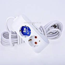 Подовжувач VIKO 2 гнізда 5 метрів із заземленням 16А 3,5 кВт, Multi-Let