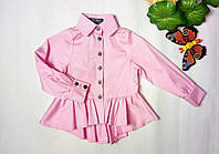 Детская нарядная блузка в горошек для девочки ТМ Зиронька