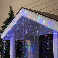 Гірлянда №240-1 МУЛЬТИ/проз..шнур./БАХРОМА/8 функцій/240LED ламп/300*200см 10479