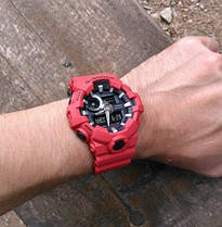 Годинник G-SHOCK-3 Червоні | Чоловічі наручні годинники | Касіо годинники чоловічі, фото 3