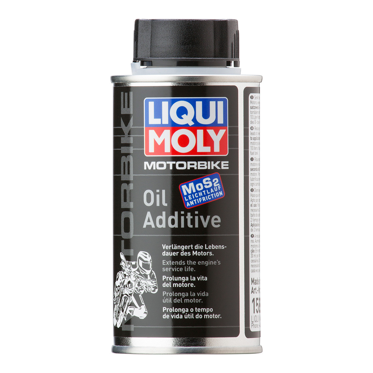 Антифрикційна присадка до оливи з MoS2 для мотоциклів Liqui Moly Motorbike Bike-Оil-Additiv 125мл (1580)