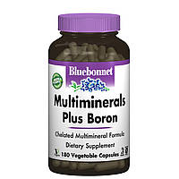 Мультимінерали + Бор з Залiзом, Bluebonnet Nutrition, 180 вегетаріанських капсул