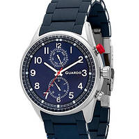 Чоловічі годинники Guardo 11269-2 Blue-Silver