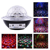 Лазер диско CY-6740 UFO Bluetooth crystal magic ball, 220V, пульт Д/У