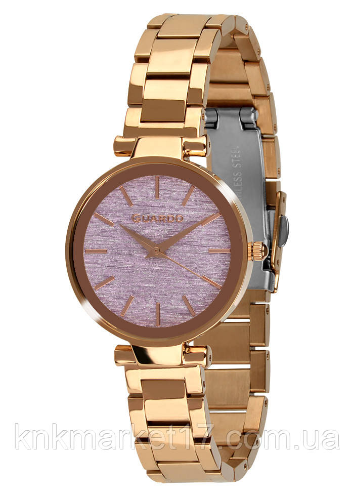Жіночий годинник Guardo 012502-6 Cuprum- Purple, фото 1