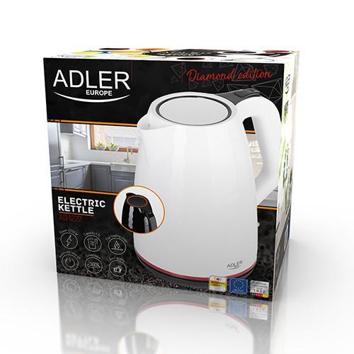 Электрочайник Adler AD 1277 белый пластиковый 1,7 л - фото 3 - id-p1293934871