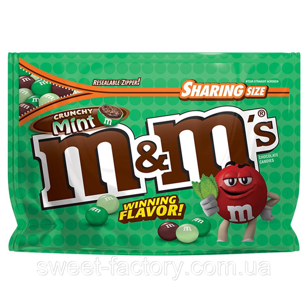 Драже M&M's Crunchy Mint 226 g