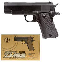 Пістолет металевий на кульках ZM22, "AirSoft GUN" Страйкбольний пістолет