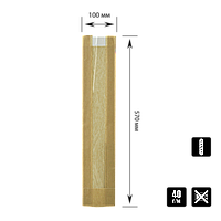 Бумажный пакет с прозрачной вставкой крафт 570х100х50/40мм (292)