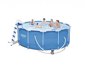 Басейн каркасний круглий Bestway 56462 549х122 см Blue, фото 3