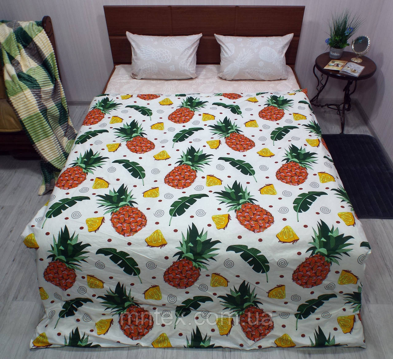 Постільна білизна Ранфорс Пакистан Ананаси Євро