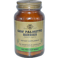 Со Пальметто, Saw Palmetto Berries, Solgar, 100 капсул