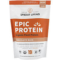 Sprout Living, Протеин Epic Protein, шоколад мака, 1 фунт (454 г)