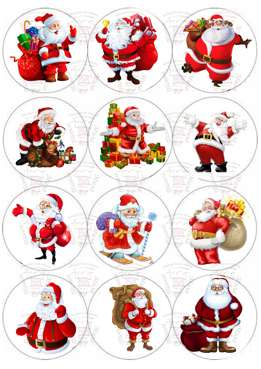 Вафельна картинка З Новим Роком 10