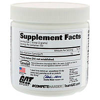 GAT, Бета-аланін, без смакових добавок, 200 г, фото 3