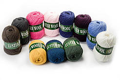 Пряжа вовняна Vita Luster Wool (100g), Color No.3352 чорний