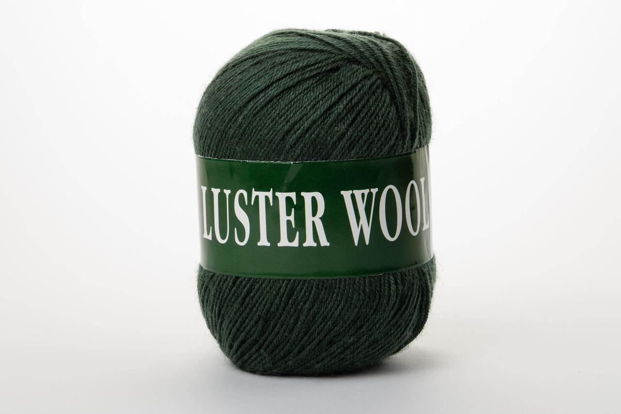 Пряжа вовняна Vita Luster Wool (100g), Color No.3357 зелене болото