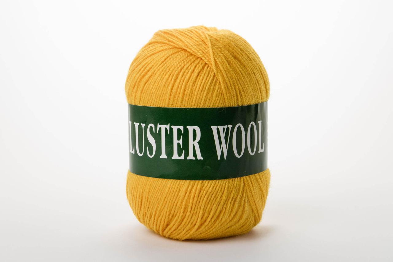 Пряжа вовняна Vita Luster Wool (100g), No Color.3356 жовтий