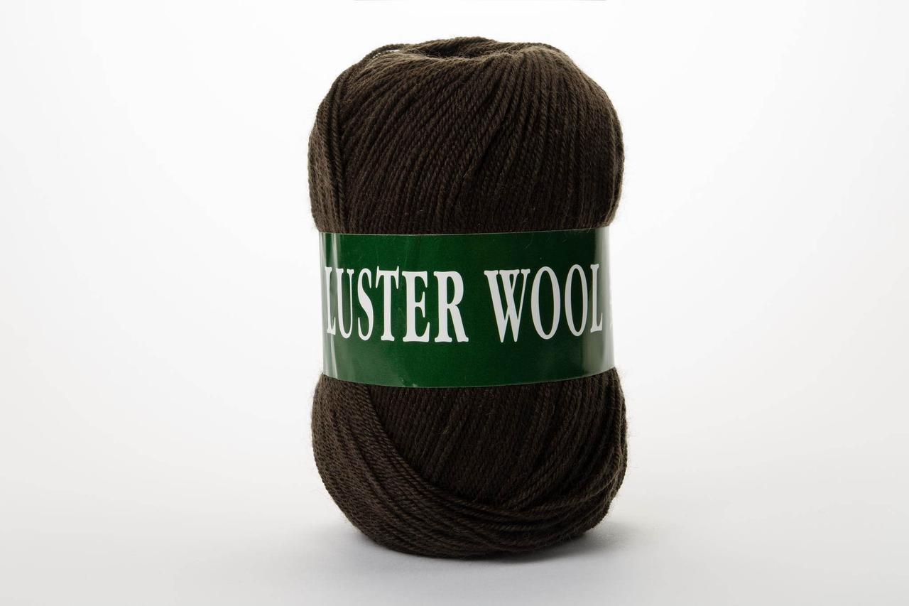 Пряжа вовняна Vita Luster Wool (100g), Color No.3359 шоколад