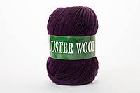 Пряжа вовняна Vita Luster Wool (100g), Color No.3387 баклажан