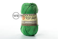 Пряжа YarnArt Begonia 6332 зелений