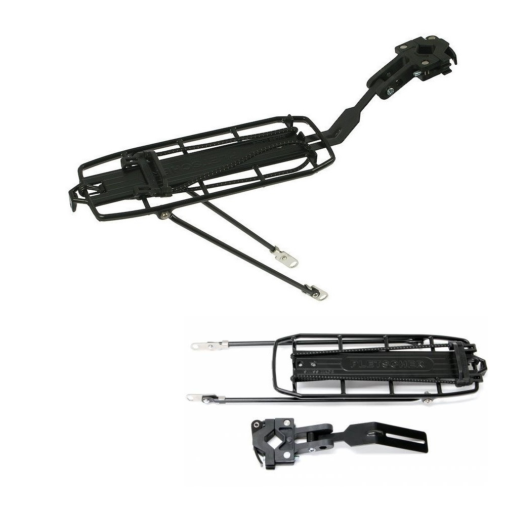 Багажник XLC Pletscher Quick-Rack Suspension, 26-28" для двухподвеса, черный (AS)