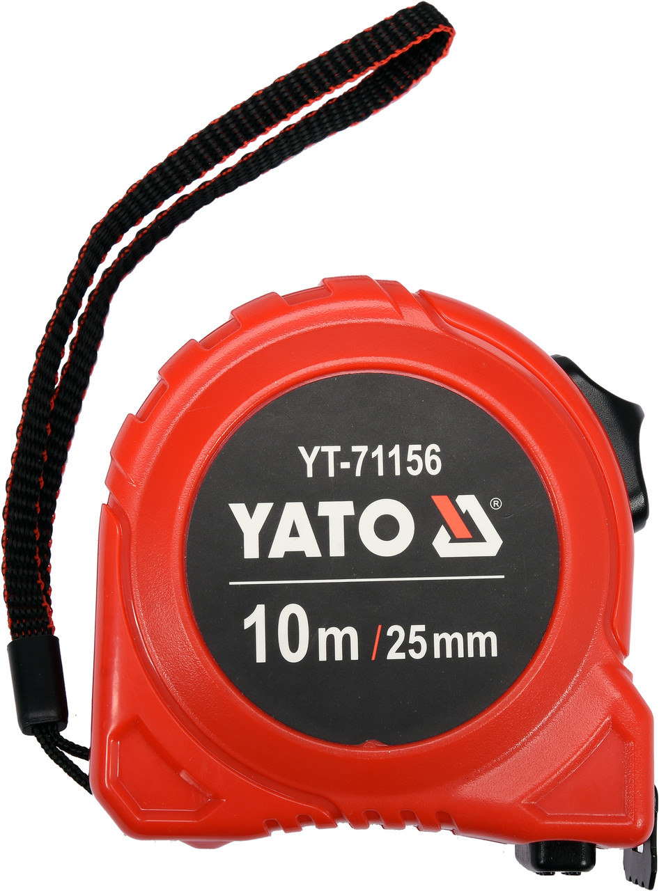 Рулетка сталева 10 м х 25 мм YATO нейлон подвійне блокування