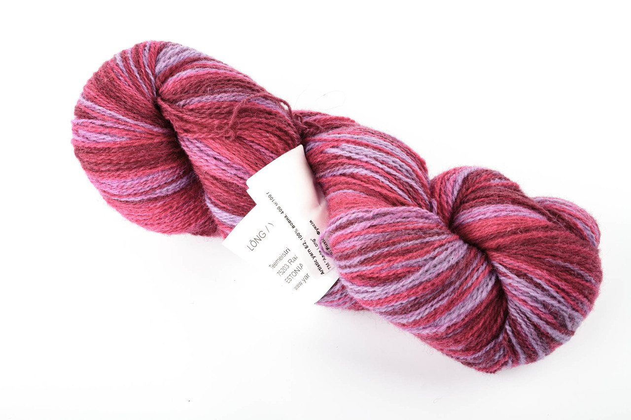 Пряжа Aade Long Kauni, Artistic yarn 8/2 Fuxia (Фуксія), 100 г