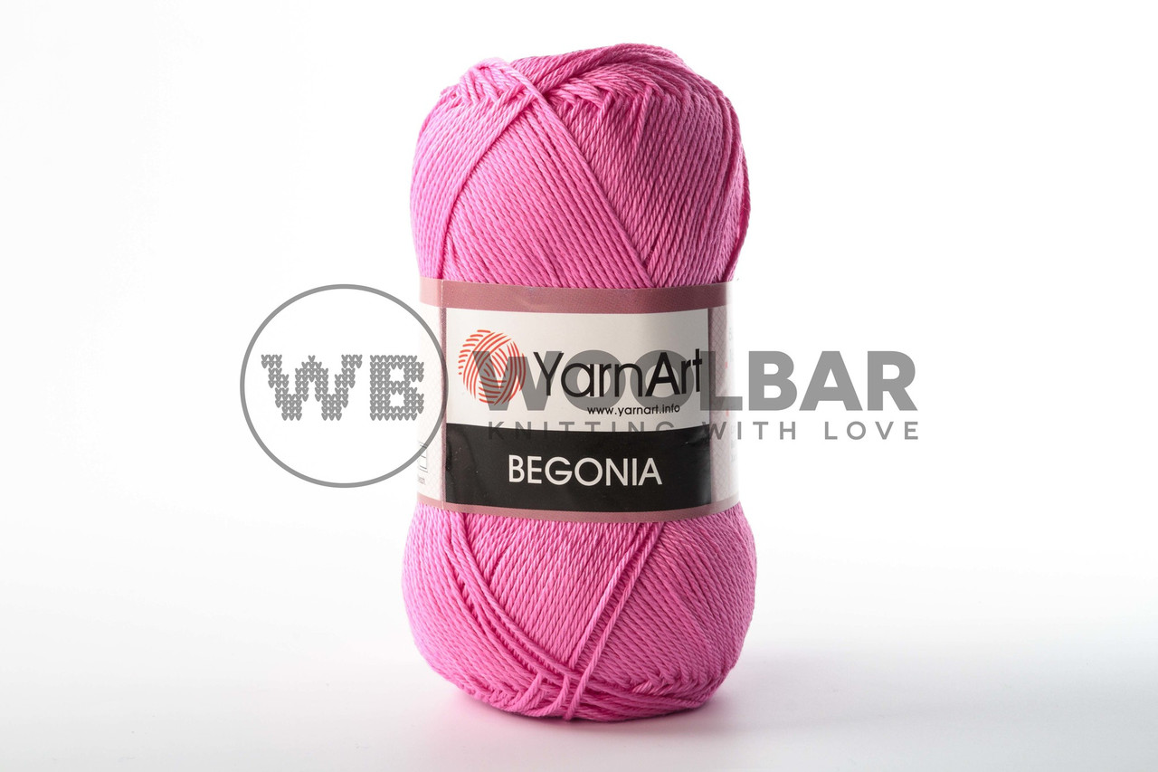Пряжа YarnArt Begonia 5001 яскравий рожевий, фото 1