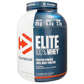 Dymatize Nutrition, Elite 100% Whey Protein, Strawberry Blast, 5 lbs (2.27 kg)