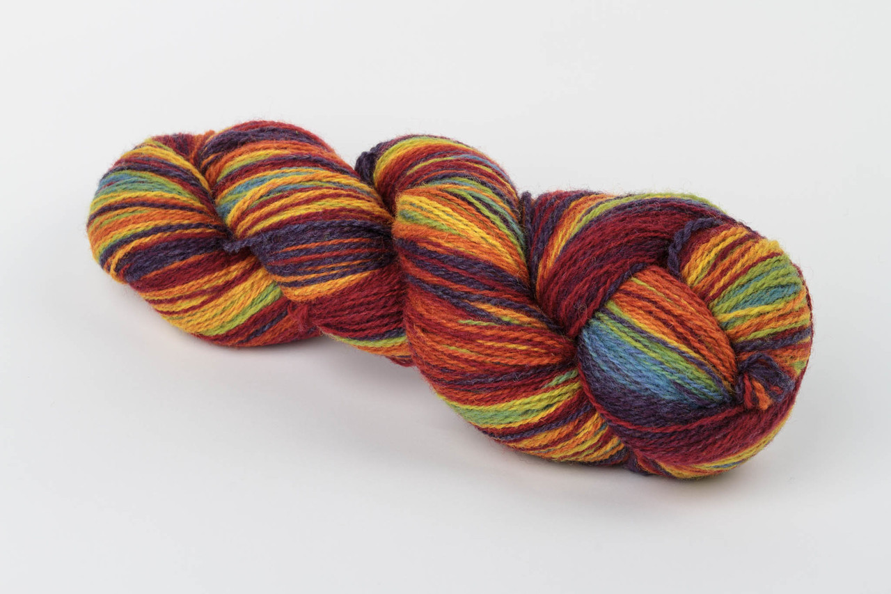 Пряжа Aade Long Kauni, Artistic yarn 8/2 Веселка (Райдуга), 200 г