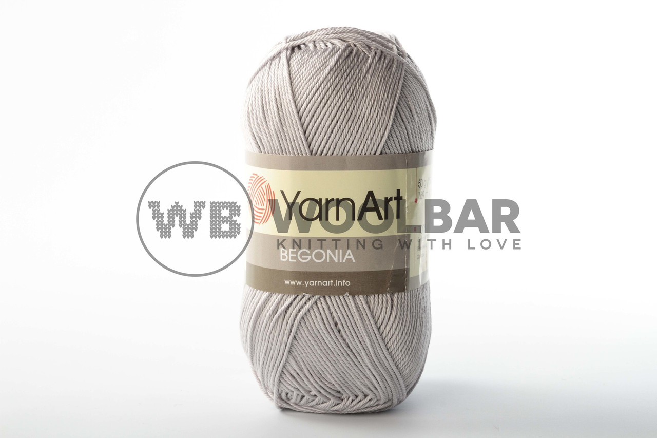 Пряжа YarnArt Begonia 4920 світлий сірий